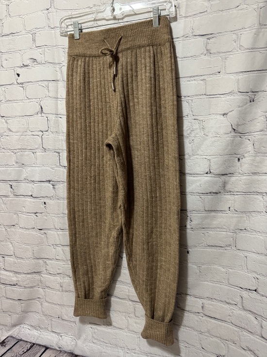 Free People retail $68 Intimately Ribbed Sweater Knit Drawstring Pants - Camel - Picture 4 of 6